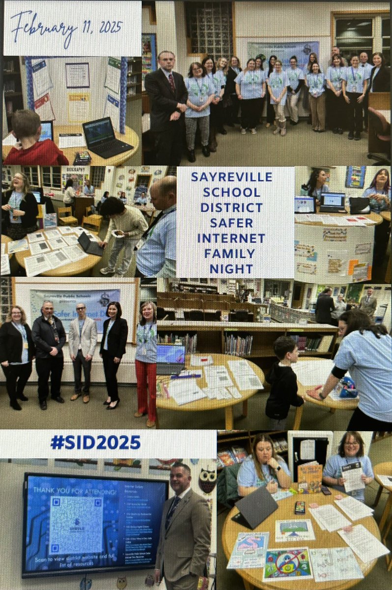 Bridgette Burtt (@bburtt2012) on Twitter photo Thank you to our <a href="/Sayrevillek12/">SayrevilleK12</a> administration, staff, parents, & students who participated in our Safer Internet Family Night! It was an amazing keynote by Dr. Michael Waranowicz followed by presentations from the Media Specialists & Tech Integration Specialists! #SID2025 Thank you to our <a href="/Sayrevillek12/">SayrevilleK12</a> administration, staff, parents, & students who participated in our Safer Internet Family Night! It was an amazing keynote by Dr. Michael Waranowicz followed by presentations from the Media Specialists & Tech Integration Specialists! #SID2025
