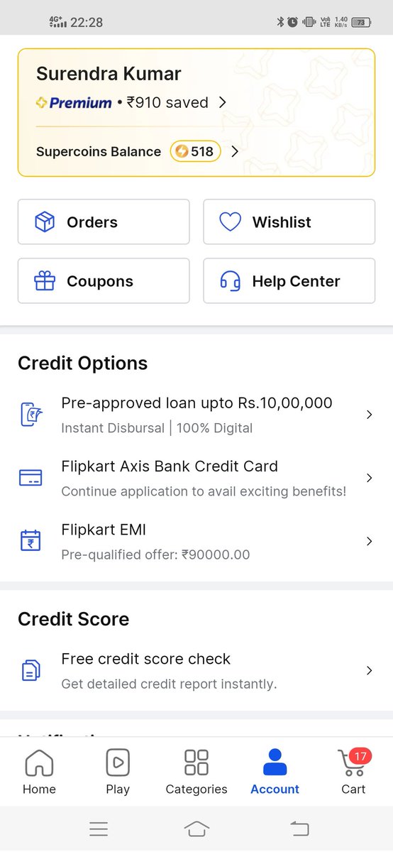 ImSuliMfp's tweet photo. Hello Sir I am using Flipkart Paylater for the last 3 years and I applied for Flipkart Axis Bank Credit Card last year. But it was rejected and I applied again.Again it was rejected.Please help me and take me further for the credit card.@AxisBank @AxisBankSupport @flipkartsupport https://t.co/Chz1njMQTQ