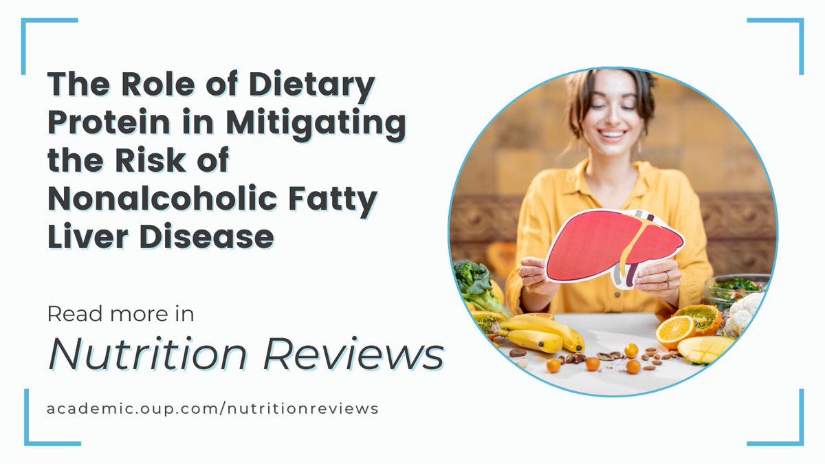 Nutrition Reviews (@nutrreviews) on Twitter photo Dietary protein can play a crucial part in diminishing the risk of nonalcoholic fatty #LiverDisease. Learn more with <a href="/NutrReviews/">Nutrition Reviews</a>:
academic.oup.com/nutritionrevie…
Efforts in #PublicHealth should address #protein deficiency to help decrease the growing global burden of liver disease. Dietary protein can play a crucial part in diminishing the risk of nonalcoholic fatty #LiverDisease. Learn more with <a href="/NutrReviews/">Nutrition Reviews</a>:
academic.oup.com/nutritionrevie…
Efforts in #PublicHealth should address #protein deficiency to help decrease the growing global burden of liver disease.