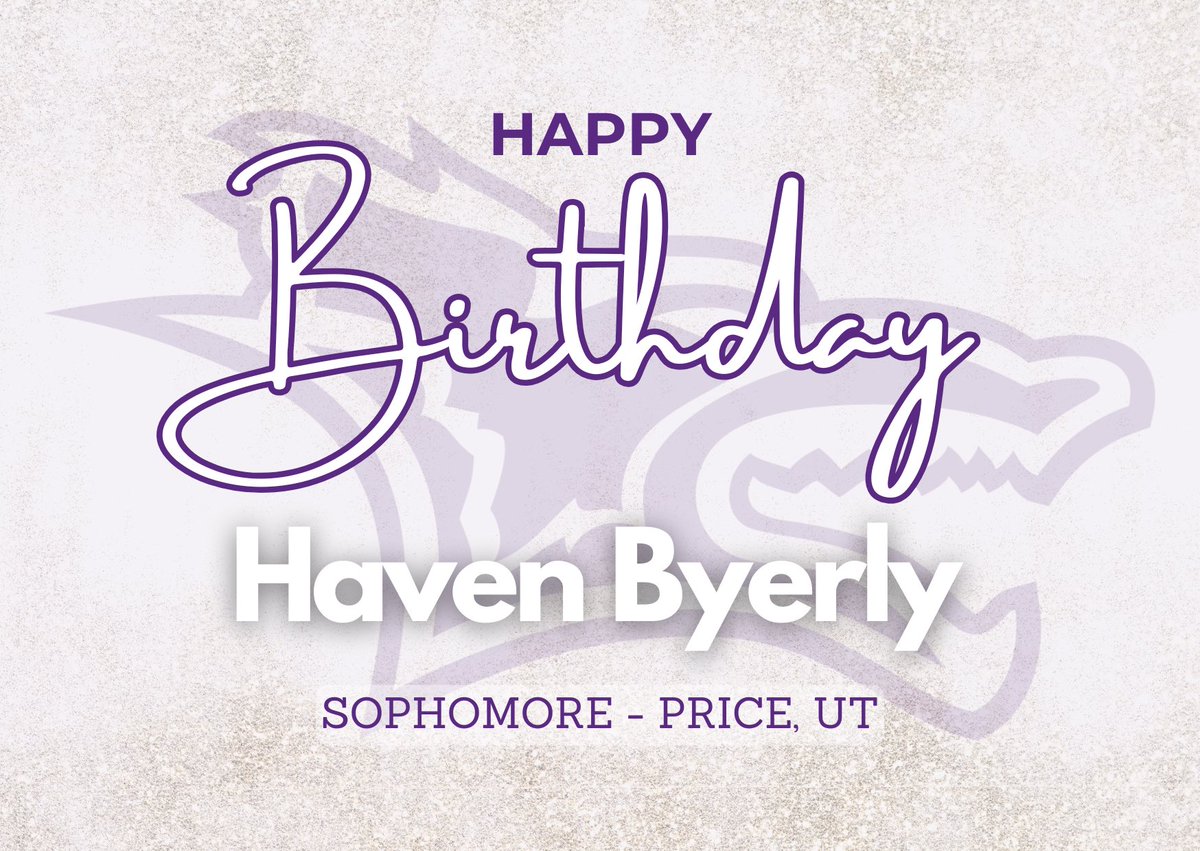 Happy birthday to sophomore pitcher, @haven_byerly 🥳 we hope you have the best (❄️) day 🐺💜