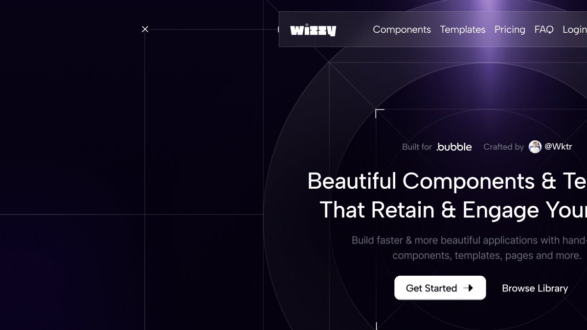 The only <a href="/bubble/">Bubble</a> UI Library you will ever need🤫

Coming soon! <a href="/WizzyUI/">Wizzy UI 🪄</a> ✨
