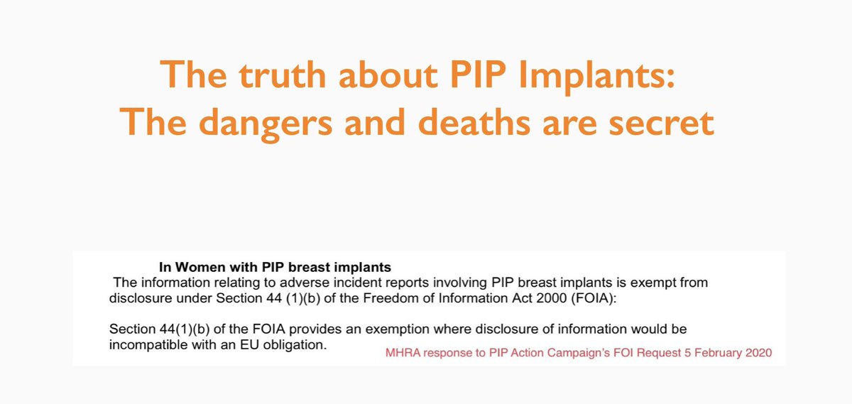 PIPActionA's tweet photo. #HillsboroughLaw @wesstreeting @DanCardenMP @PutneyFleur @PSCommissioner @YasminQureshiMP @RupertLowe10 @EstherMcVey1  Why is the @MHRAgovuk withholding details of the #adverseincidents relating to #PIP #breastimplants @Keir_Starmer ? #PIPcrimes #ImplantFiles https://t.co/Ug9t0mQEzz
