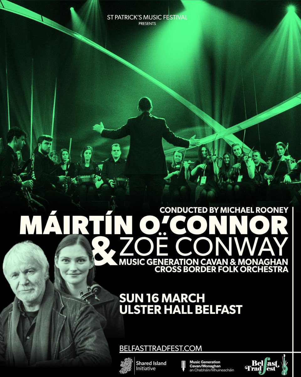 Music Generation Ireland (@mus_gen) on Twitter photo Music Generation Cavan/Monaghan are heading to <a href="/BelfastTradF/">Belfast TradFest</a> on March 16th 2025.
Hear Máirtín O'Connor, Zoë Conway & 100 piece Cross Border Folk Orchestra conducted by Michael Rooney in Belfast's <a href="/UlsterHall/">Ulster Hall | Live Entertainment Belfast</a>
Discover more:
belfasttraditionalmusic.com/folk-orchestra <a href="/CavMonETB/">Cavan and Monaghan Education and Training Board</a> <a href="/ZoeConwayfiddle/">Zoë Conway</a> Music Generation Cavan/Monaghan are heading to <a href="/BelfastTradF/">Belfast TradFest</a> on March 16th 2025.
Hear Máirtín O'Connor, Zoë Conway & 100 piece Cross Border Folk Orchestra conducted by Michael Rooney in Belfast's <a href="/UlsterHall/">Ulster Hall | Live Entertainment Belfast</a>
Discover more:
belfasttraditionalmusic.com/folk-orchestra <a href="/CavMonETB/">Cavan and Monaghan Education and Training Board</a> <a href="/ZoeConwayfiddle/">Zoë Conway</a>
