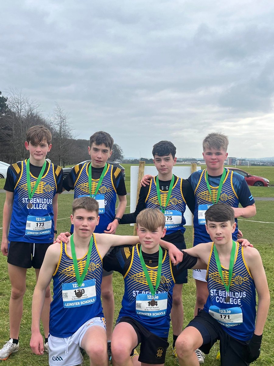Congratulations to our 2nd year students who came 3rd in the Junior Boys Leinster Cross Country Finals in the Phoenix Park today.
They now qualify for the All-Ireland Finals in Ballybrit Galway in early March. Everyone here in the College is delighted with this great achievement