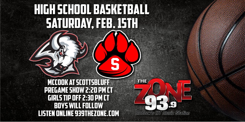 🚨High School Basketball!🚨
🏀McCook at Scottsbluff
📻93.9 The Zone
🖥️939thezone.com
📍Scottsbluff, NE
#nebpreps
<a href="/mccookmbb/">McCook Boys Basketball</a>