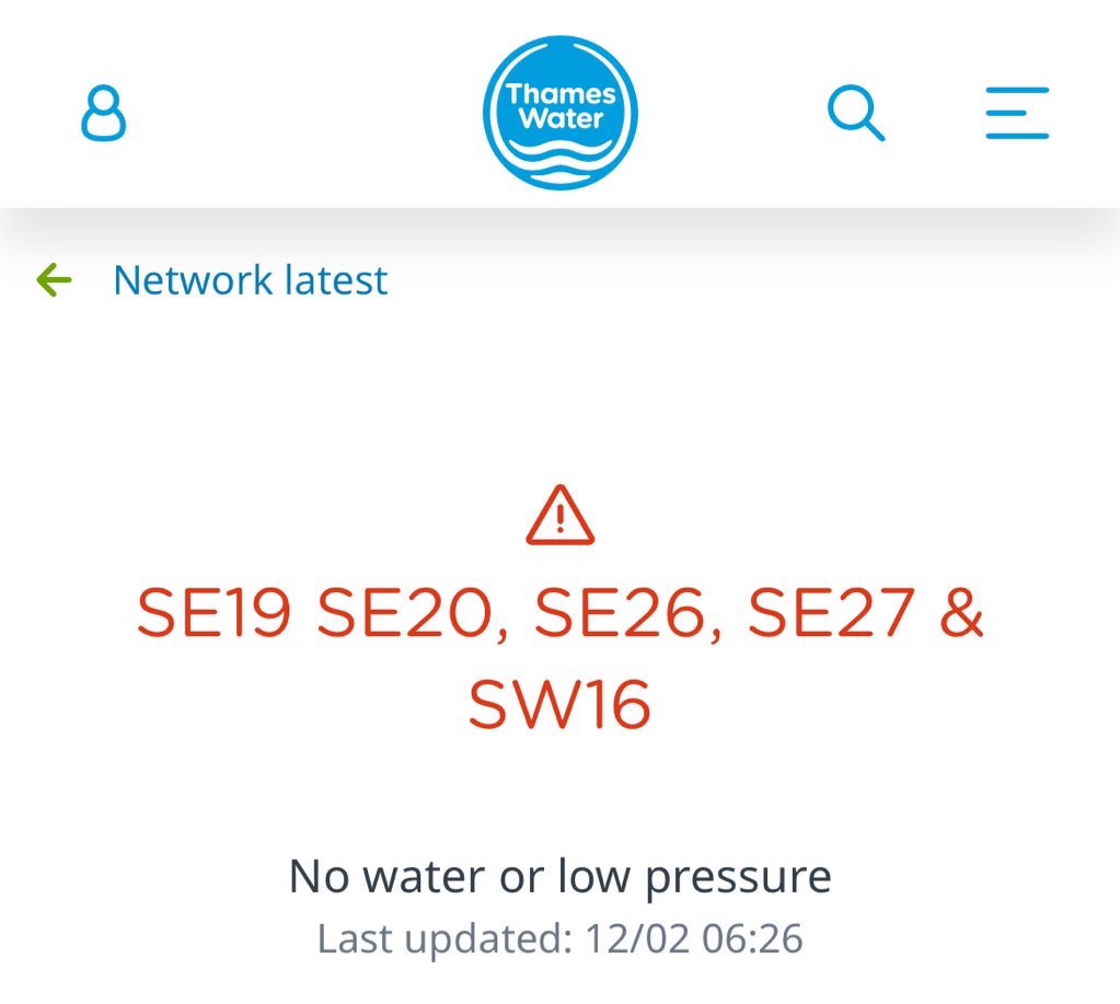 Are you planning on fixing SE26 water anytime soon? <a href="/thameswater/">Thames Water 💧</a> tired of looking at a broken tap