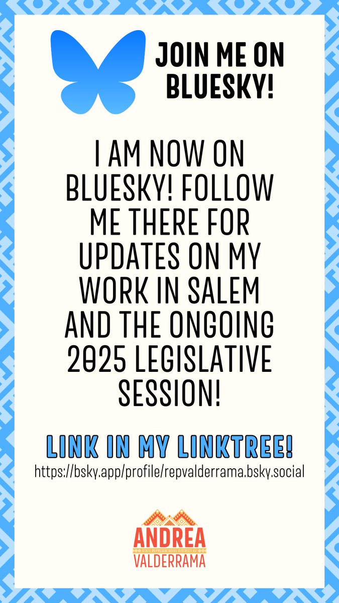 bsky.app/profile/repval…
*
*
*
#orleg #orpol #democraticleadership #racialjustice #genderjustice #economicjustice #disabilityjustice #climatejustice #latinaleadership #latinxleaders #2025legislativesession #hd47
