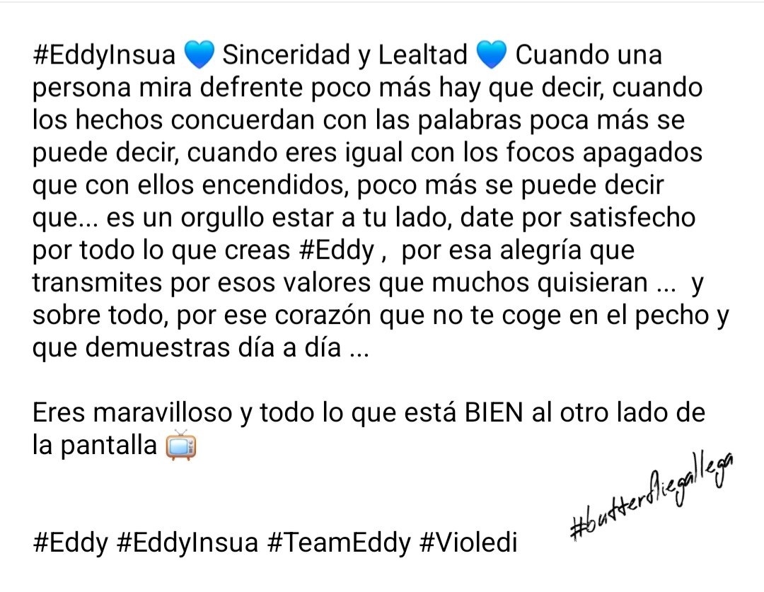 butterfliegalle's tweet photo. Reflexiones porque si ... porque me da la gana y porque es la realidad... 

Que sigan ladrando, señal de que cabalgamos y de una manera que muchas quisieran y nunca podrán...

#TeamEddy #EddyInsua #Violedi12F https://t.co/bKYpJ4sJ3L
