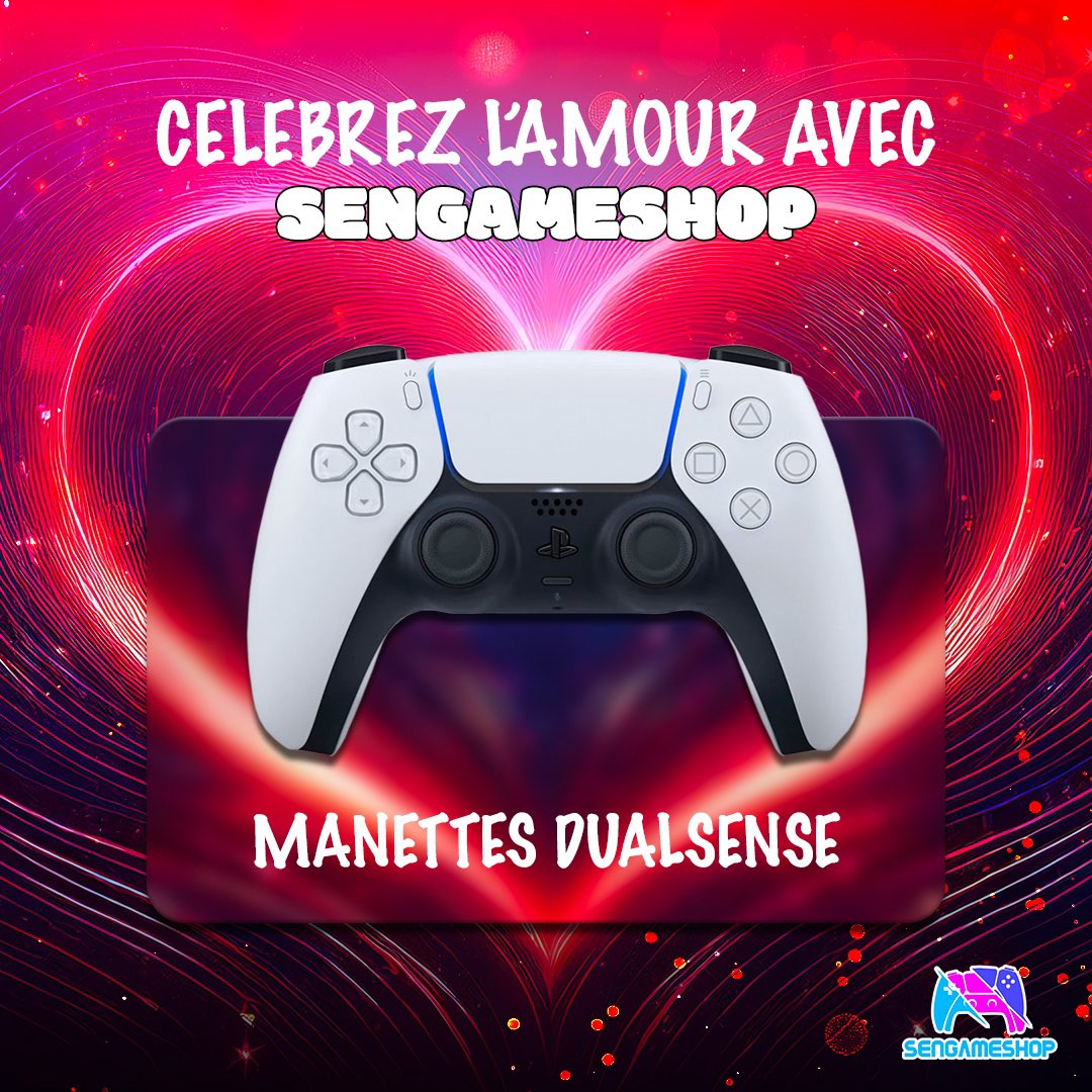 sengameshop's tweet photo. Célébrez l’amour avec Sen Game Shop !

- Xbox Series X scellée dans sa boîte à 330.000 FCFA
- PS4 Slim + FIFA 25 à 110.000 FCFA
- Manette PS5 DualSense à 45.000 FCFA
Commandez vite au 77 810 78 83. https://t.co/xozTW2Hfdm