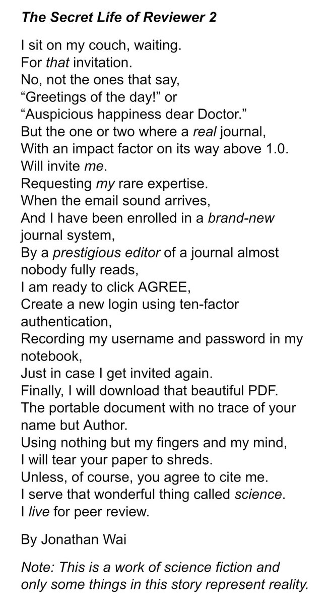 I wrote a piece called "The secret life of Reviewer 2"