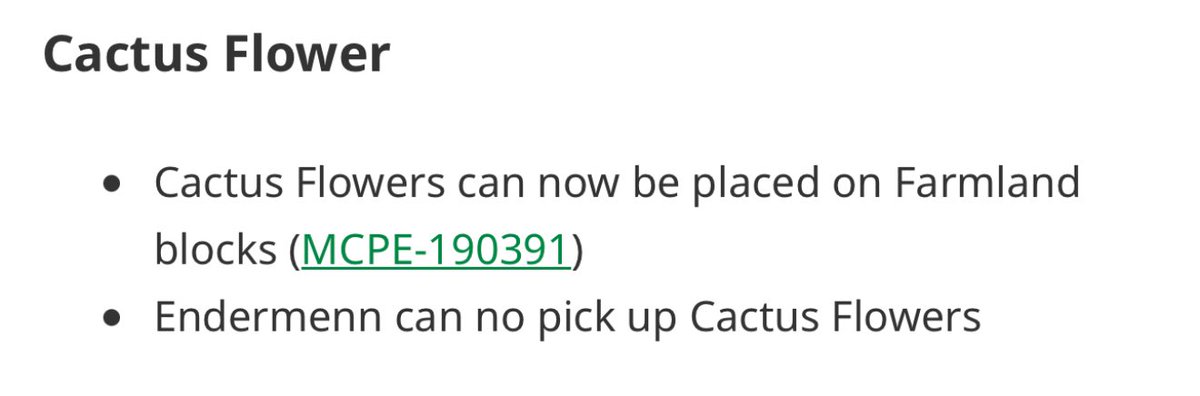 Endermenn can no pick up Cactus Flower