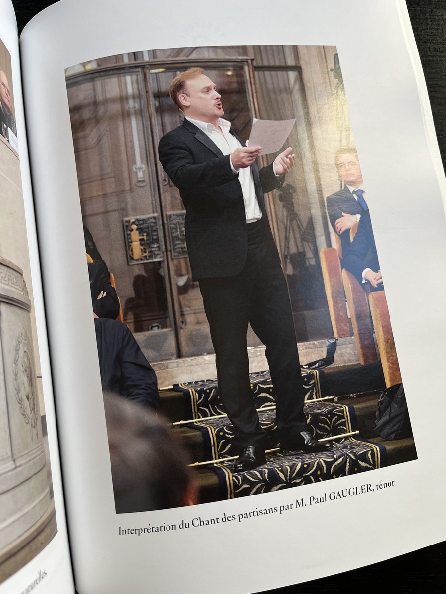 GauglerPaul's tweet photo. Publication de l’Institut de France - hommage à Marc BLOCH.

J’ai eu l’immense honneur d’y participer en interprétant Le Chant des partisans.

Merci Maître Laurent Petitgirard, Secrétaire perpétuel de l’Académie des beaux-arts et toutes les merveilleuses personnes de l’Institut. https://t.co/g3rLinNzUg