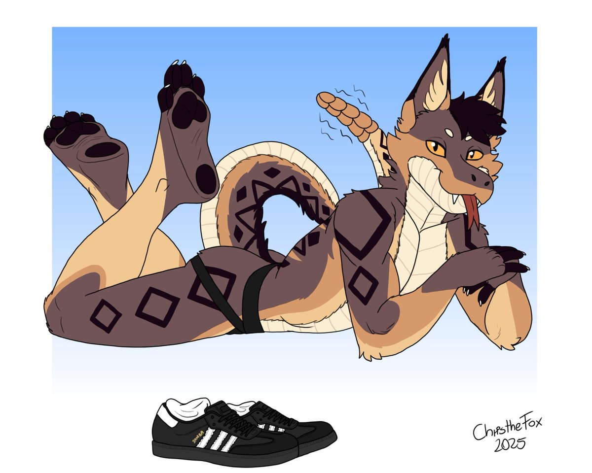 Lose the clothes but the jockstrap, settle down by me as I got you all day~

Wonderful comm done by <a href="/Bartek__22/">Chris the Fox 🇵🇱 🏳️‍🌈</a> !