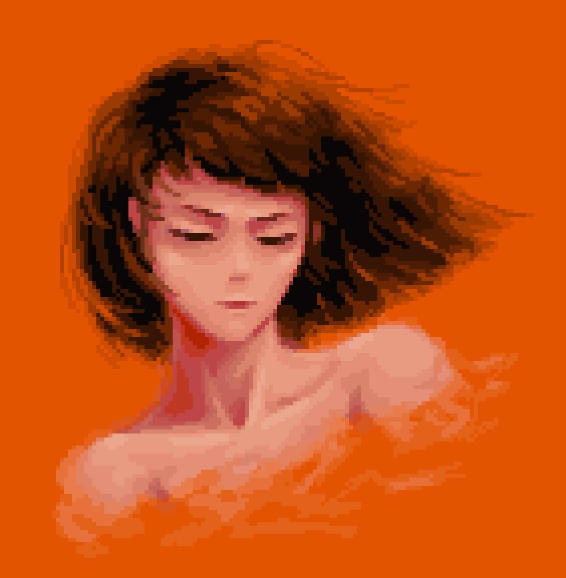 pixel_sarp's tweet photo. Girl doodle I rendered.

#pixelart https://t.co/XGZrpvL3k2