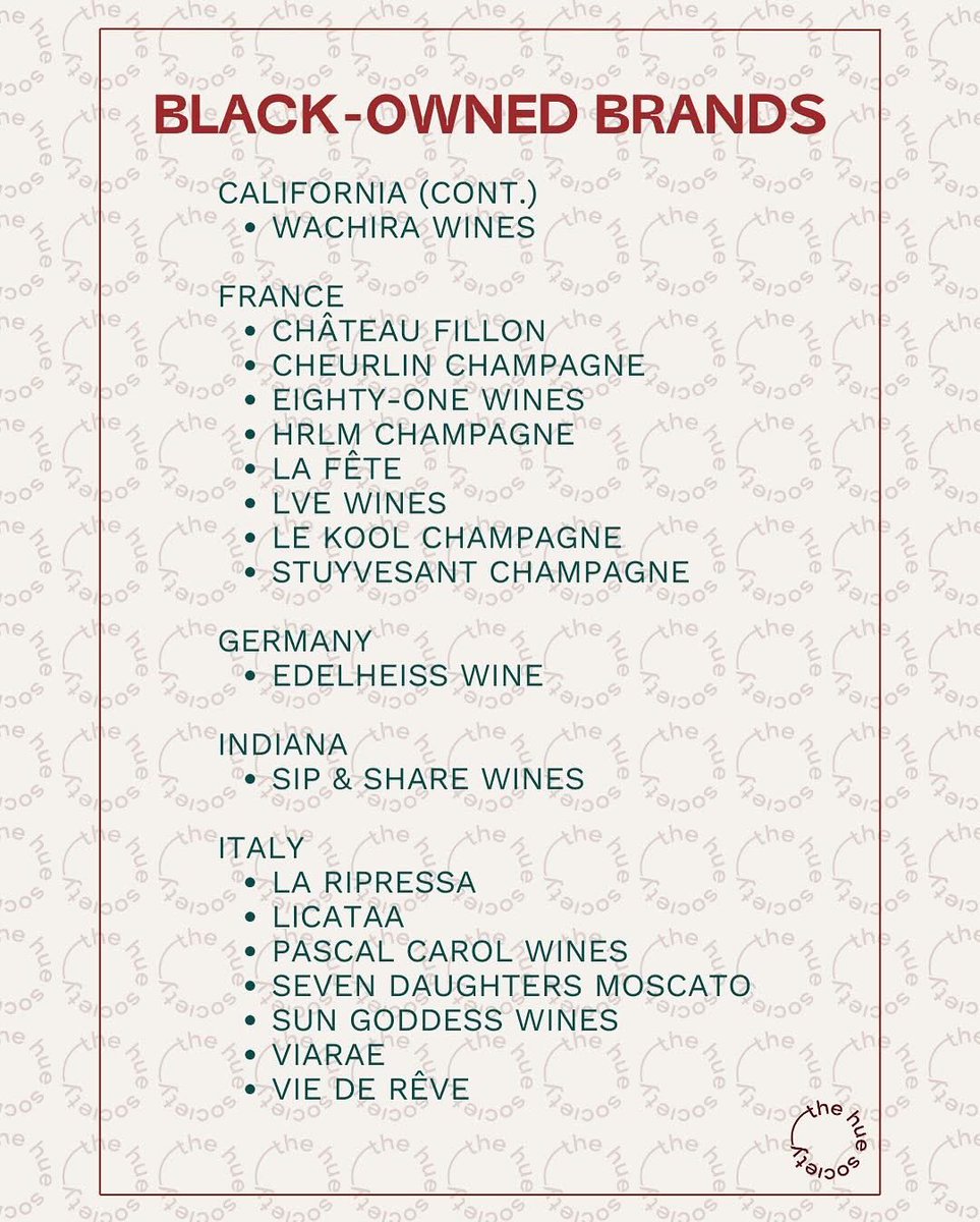 Black Roots Wine made the Hue Society’s International List of Must Try Black Owned Wines 🎊🖤🫶🏽🍷 #IamBlackHistory