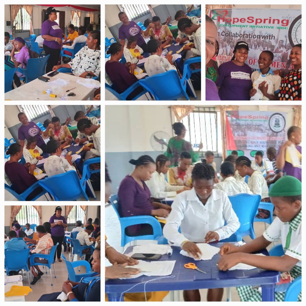 Eco-friendly Pad Making Workshop held at Umuahia, Abia State. 
#MenstrualHealthMatters #environmentaljustice #MenstrualJustice #PadAGirlCampaign