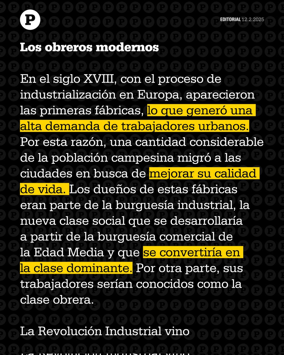 papermdigital's tweet photo. #Editorial 

En Ecuador, la Constitución y el Código de Trabajo establecen normas para proteger a los obreros, incluyendo el salario mínimo, la jornada laboral y la seguridad en el trabajo, beneficios de los que también gozan los “obreros modernos”. https://t.co/ivAc0XkyTB