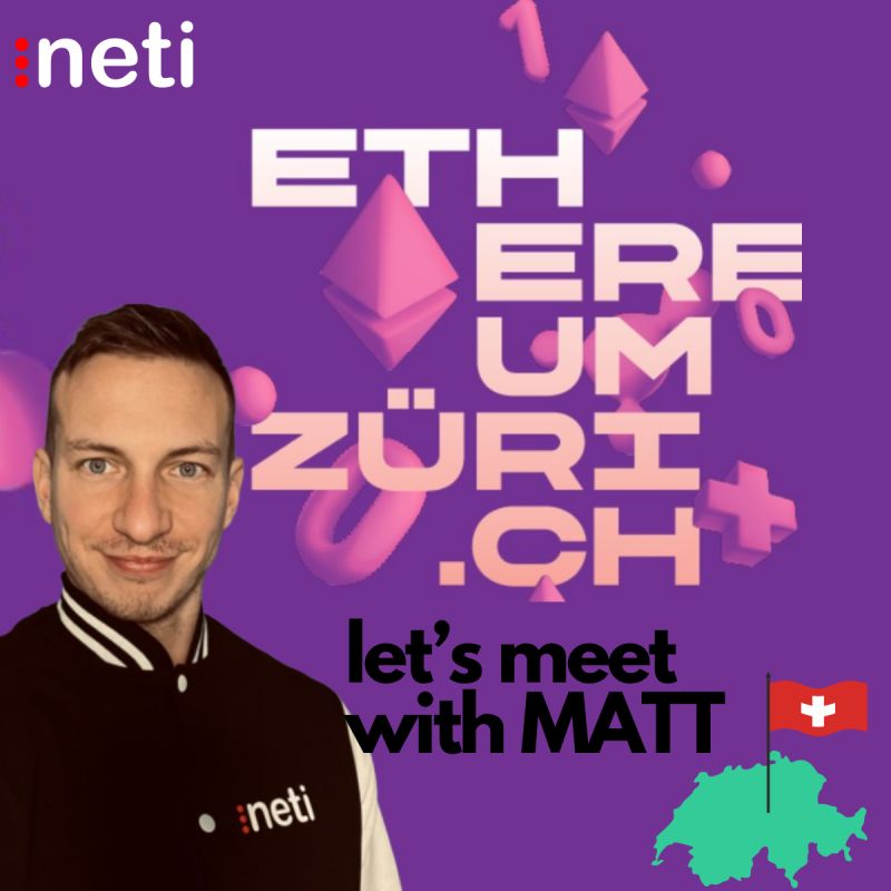 Neti (@neti_soft) on Twitter photo Our BDM, Matt, will be representing Neti ⛓️ at <a href="/EthereumZurich/">EthereumZuri.ch</a> and he is looking forward to connecting with all of you, talking about innovation, collaboration, and #blockchain. Let’s make this event unforgettable and see you in Zurich! #Neti #NetworkingEvent #CryptoCommunity
📷 Our BDM, Matt, will be representing Neti ⛓️ at <a href="/EthereumZurich/">EthereumZuri.ch</a> and he is looking forward to connecting with all of you, talking about innovation, collaboration, and #blockchain. Let’s make this event unforgettable and see you in Zurich! #Neti #NetworkingEvent #CryptoCommunity
📷
