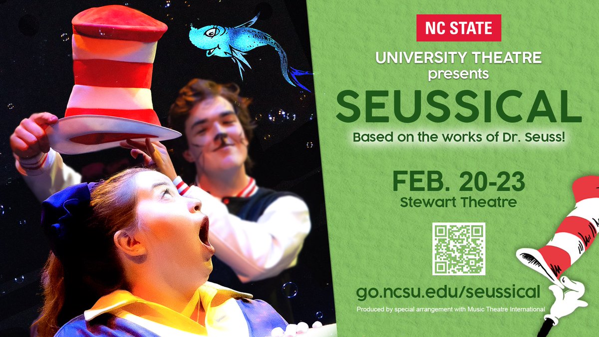 All the things you can #ThinkandDo. Add this graphic to the displays in your department. Search “University Theatre presents #SEUSSICAL” in Billboard.