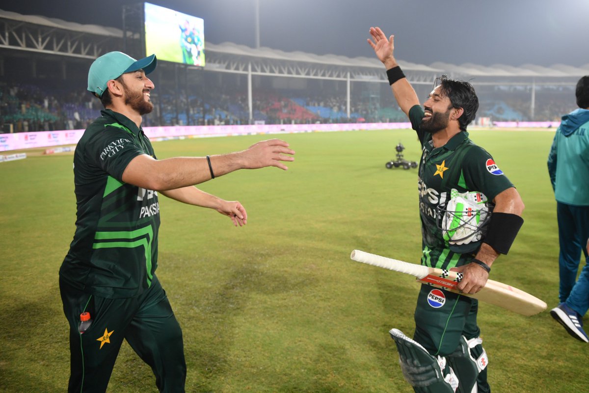 TheRealPCB's tweet photo. Unforgettable moments ✨

#3Nations1Trophy | #PAKvSA https://t.co/pyOZ5Q5iCY