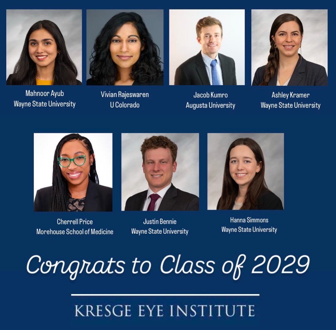 Wayne OVAS/Kresge Eye Institute/Wayne Health (@waynestateovas) on Twitter photo Meet our recently matched seven PGY-1s who are set to begin their ophthalmology residency at Kresge Eye Institute! 👁️✨<a href="/wayne_health/">Wayne Health</a> <a href="/waynemedicine/">Wayne State University School of Medicine</a> – We look forward to welcoming you all and watching you thrive. Congratulations! 🎉 #Ophthalmology #MatchDay #FutureEyeSurgeons Meet our recently matched seven PGY-1s who are set to begin their ophthalmology residency at Kresge Eye Institute! 👁️✨<a href="/wayne_health/">Wayne Health</a> <a href="/waynemedicine/">Wayne State University School of Medicine</a> – We look forward to welcoming you all and watching you thrive. Congratulations! 🎉 #Ophthalmology #MatchDay #FutureEyeSurgeons