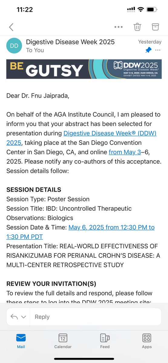 FNU Jaiprada MD (@fnu_jaiprada) on Twitter photo Excited to present at <a href="/DDWMeeting/">Digestive Disease Week</a>
Thankyou so much for this opportunity <a href="/P_DeepakIBDMD/">Parakkal Deepak MD, MS, FACG</a> and <a href="/jalpa_devi/">Jalpa Devi</a> for constant support.
<a href="/AmerGastroAssn/">American Gastroenterological Association (AGA)</a> Excited to present at <a href="/DDWMeeting/">Digestive Disease Week</a>
Thankyou so much for this opportunity <a href="/P_DeepakIBDMD/">Parakkal Deepak MD, MS, FACG</a> and <a href="/jalpa_devi/">Jalpa Devi</a> for constant support.
<a href="/AmerGastroAssn/">American Gastroenterological Association (AGA)</a>