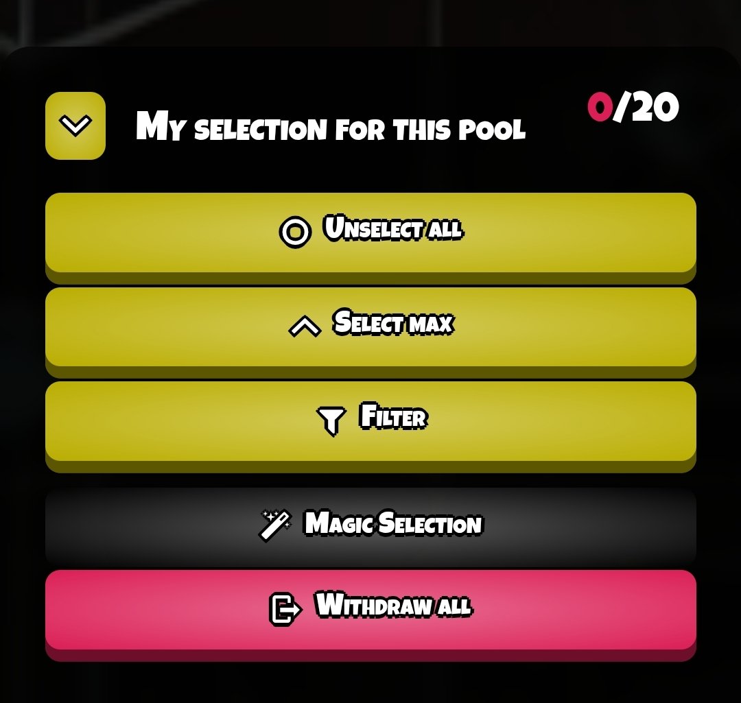xAntsGame's tweet photo. 📢 @xAntsGame Update – Improved NFT Selection! 🐜🔥

Great news, strategic ants! 🏆 You can now filter your NFTs by attributes to make pool registrations easier!

🔍 New Feature: Attribute Filtering

See how many of your NFTs have a specific attribute.

Check how many points they score before selecting them.

Once a filter is applied, only matching NFTs will be displayed, allowing you to choose faster and more efficiently.

💡 Advantage: Optimize your selection and save time to refine your game strategy! 🚀

Update your strategy and try out this new feature now! 🏁