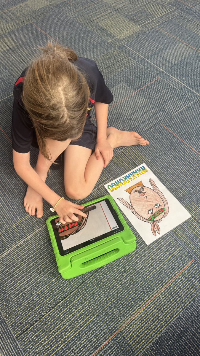 teacher_kels's tweet photo. Back at it for 2025 - digitising our portraits of Whakarongo using Keynote 🎨 #wspn #ads #ipad #keynote https://t.co/ul70Txjw8U