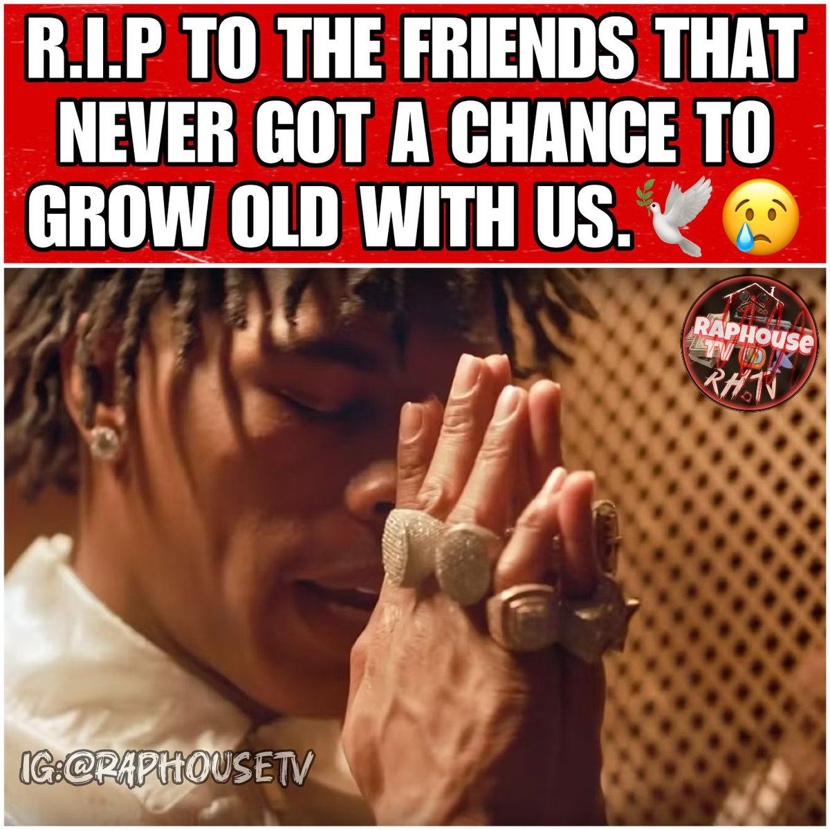 raphousetv2's tweet image. R.I.P. To The Friends That Never Got A Chance To Grow Old With Us. 🕊️
