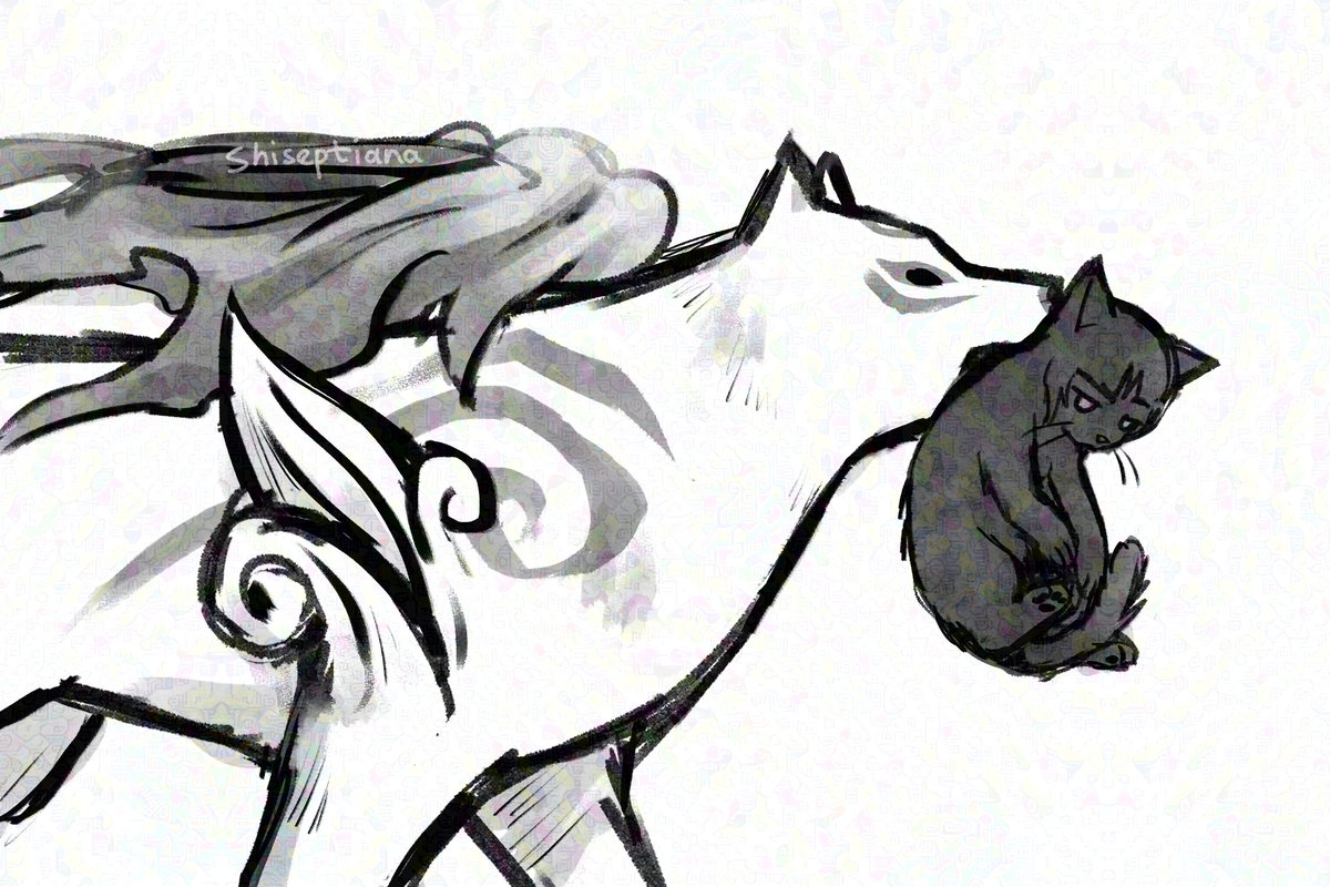 more #SMTVV x #Okami doodles because why not 