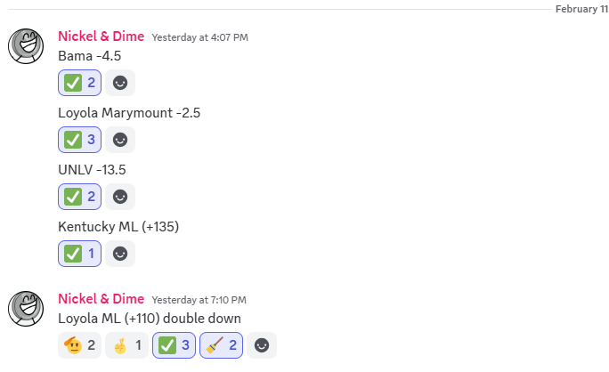 NickelAndDime24's tweet photo. SWEEEEP of a day yesterday in the cord 🧹🧹🧹

Free link in my bio. Plays have been posted today. See yall soon

#sportcoin #GamblingX https://t.co/Oje6NWzoOe