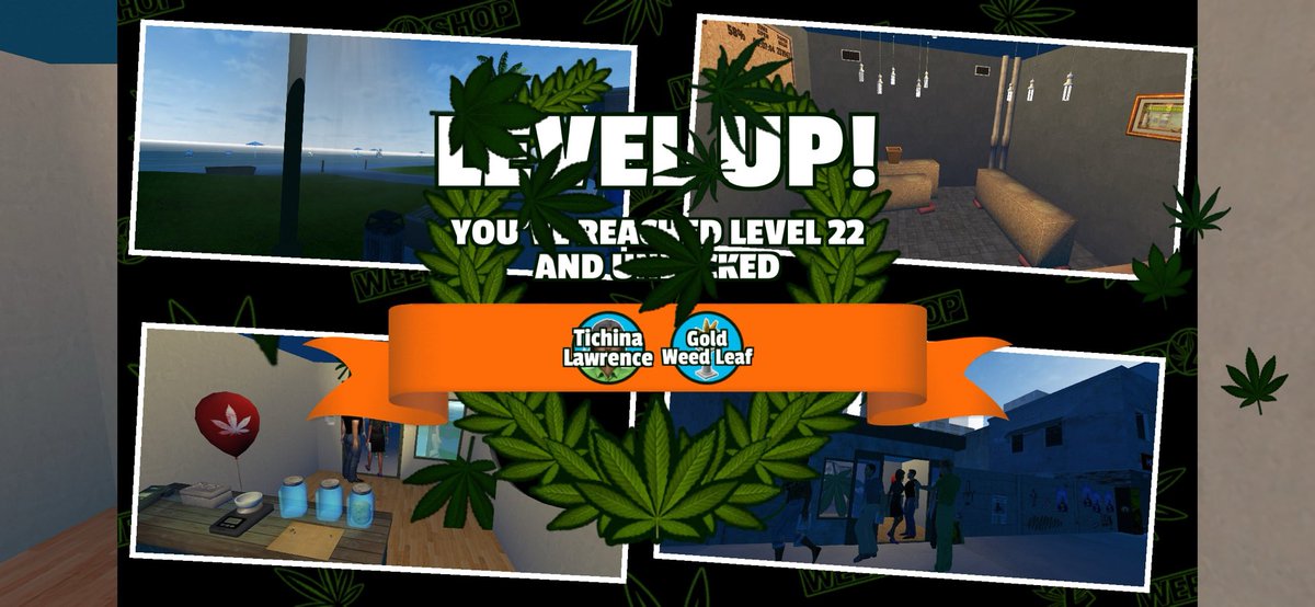 geektastic's tweet photo. I've reached level 22 running my #weedshop2  Where you at? https://t.co/LUVRoY8zEH https://t.co/icTcZ2hqUm