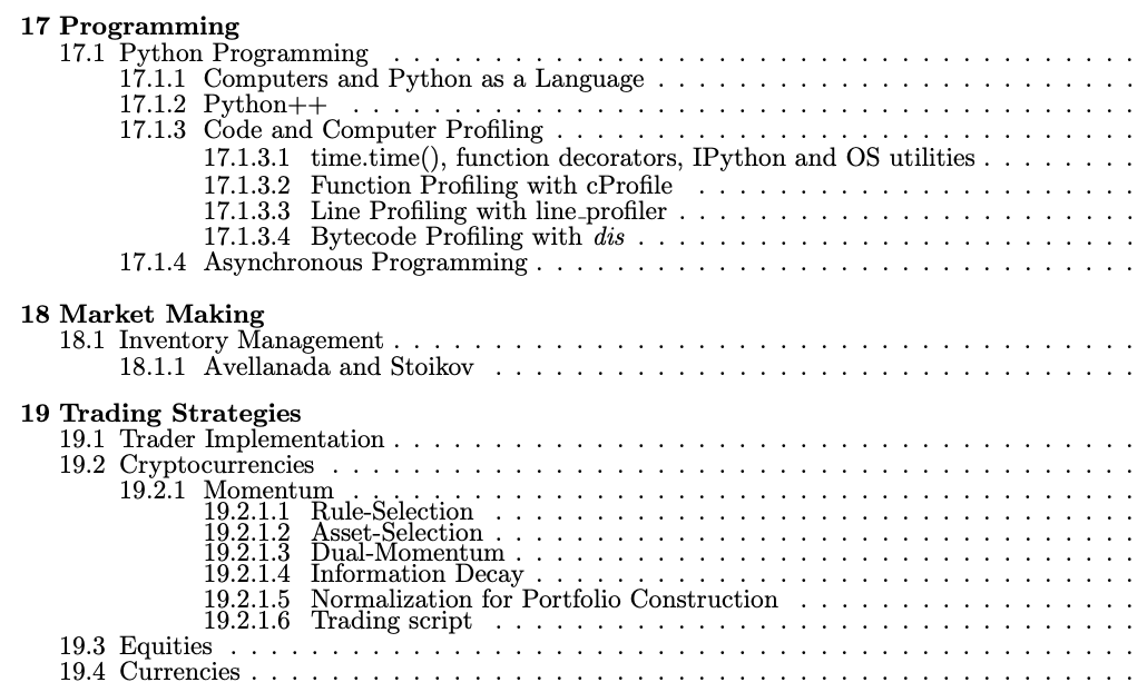 HangukQuant's tweet photo. some topics currently on the market notes. adding multi variable calculus, ODEs, PDEs and Cython.

vision is to bridge the chasm of theory for self-learning quant topics for research, dev and trading https://t.co/vTb0hFjpX7