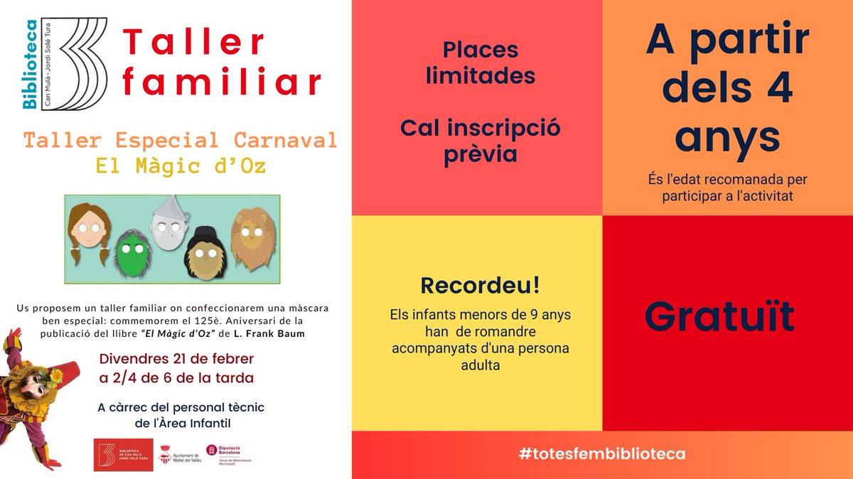 A punt per rebre a Sa Majestat Carnestoltes? A la biblio preparades! #totesfembiblioteca
