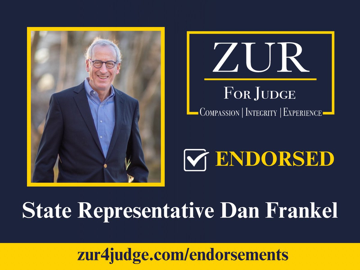 Zur4Judge's tweet photo. As a resident of Squirrel Hill, I’m honored to have the endorsement of my local State Representative, Dan Frankel! #TeamZur is growing every day and I’m excited to keep the momentum going. #Zur4Judge https://t.co/oHFvIBRWSj