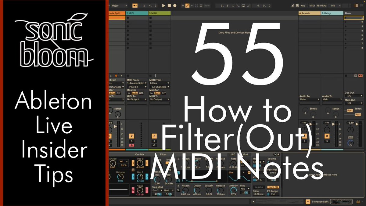 In my latest video tutorial I show you different ways to filter out MIDI notes in with Ableton Live stock devices. Either completely blocking those out of range or bringing them back into range in pitch or velocity. youtu.be/j0809vchFCM
#ableton #tutorial