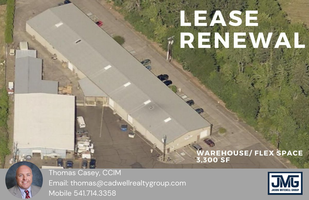 ThomasCaseyWCM's tweet photo. 📢 Lease Renewal Announcement! 🚛📦

Great news for South Corvallis! We’re excited to share that a well-established local business has renewed its lease for its warehouse space, ensuring continued operations in our thriving community. s a key logistics and distribution hub. https://t.co/1SyUvKDLpZ