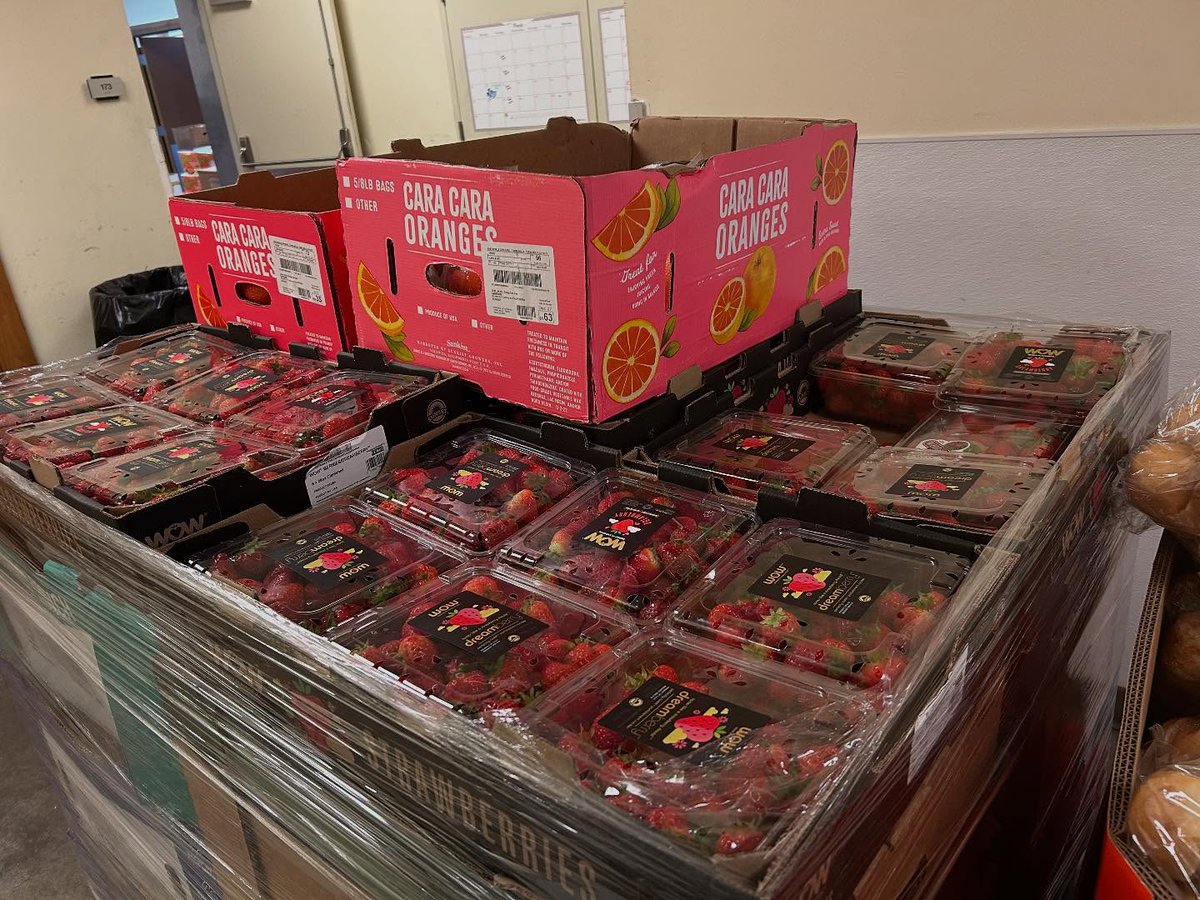 Lots of food donations and items purchased through the @pghfoodbank1962 for the food pantry and kitchen! Thankful to all our contributing grocery stores, restaurants, and bakeries that keep our shelves stocked to meet the unprecedented demand we’re seeing. @eastlibertypgh