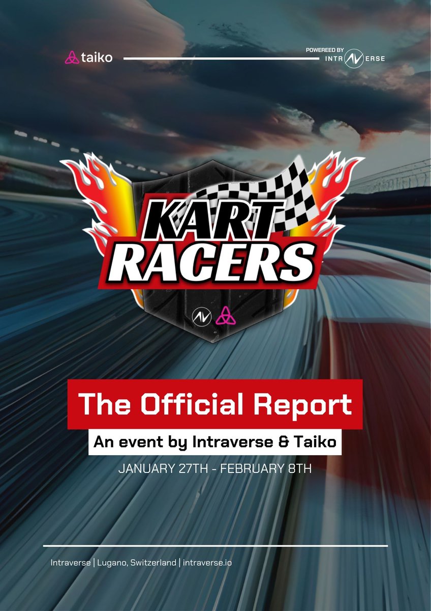 The #KartRacers hosted on January was EPIC!🚀

🔗 310K+ transactions on Taiko
🏆 66 projects competed for glory
🎮 26,000 game sessions played
💰 $7,500+ in prizes distributed

A massive thank you to our official partner <a href="/taikoxyz/">Taiko.eth 🥁</a>, our community and all the 66 communities