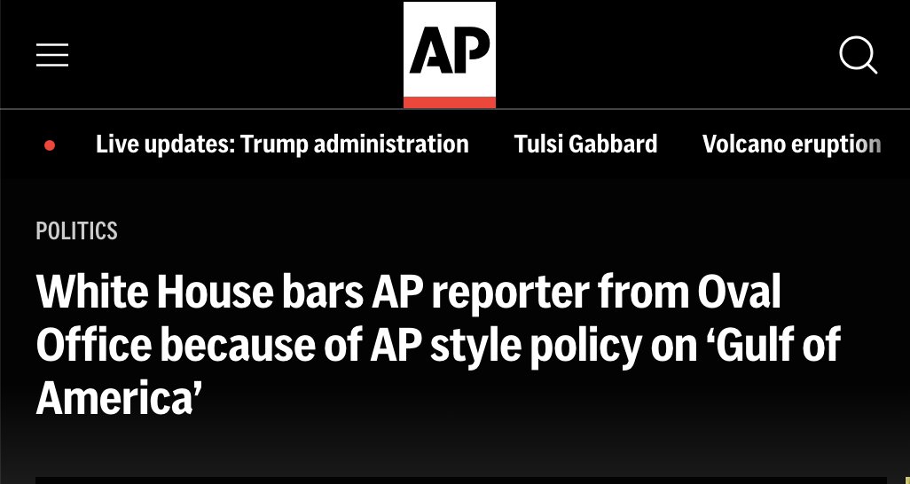 Funny how the Trump administration takes deadnaming REALLY seriously all of a sudden if you do it to a body of water instead of a living, breathing trans person