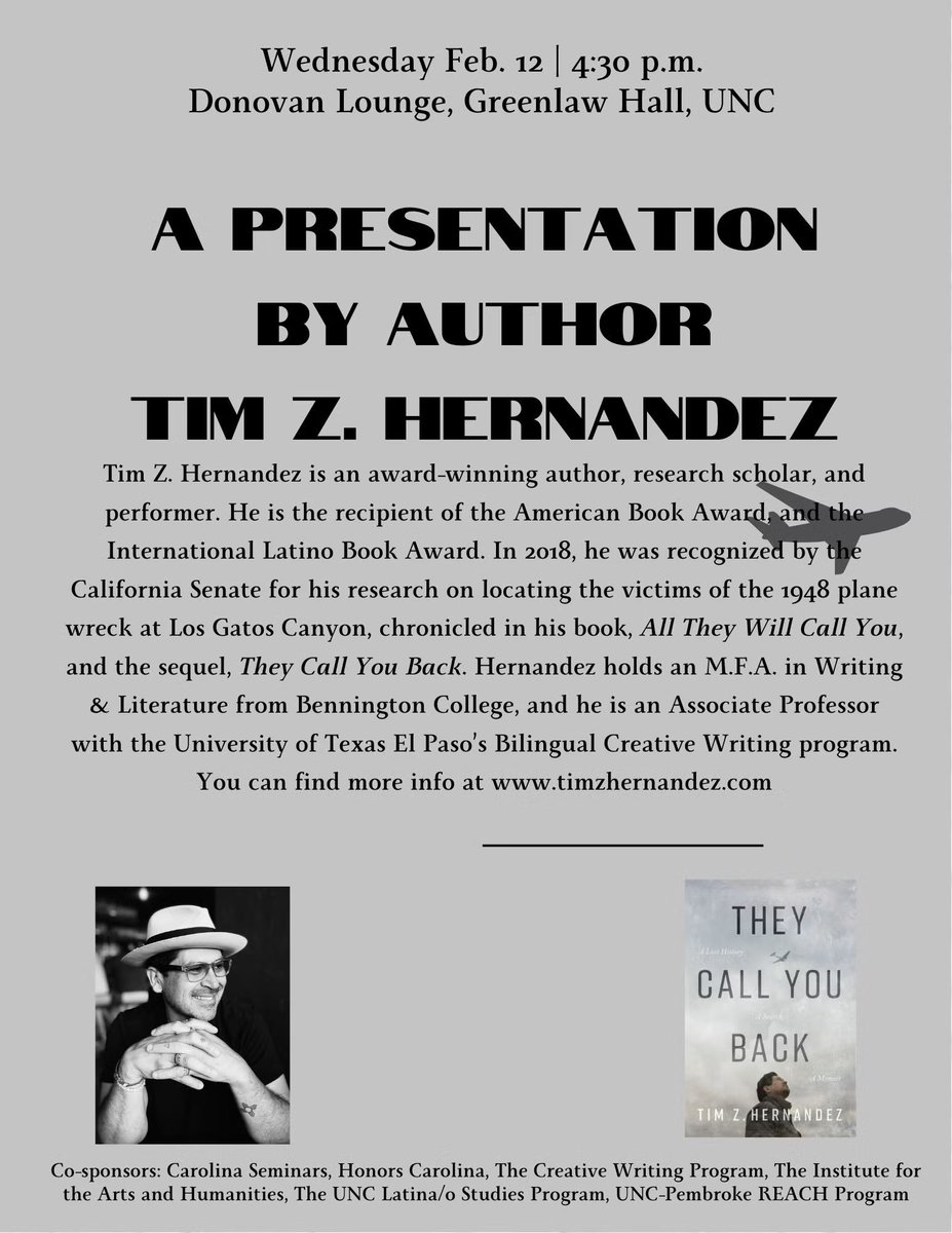 ⏰This afternoon in Greenlaw Hall: