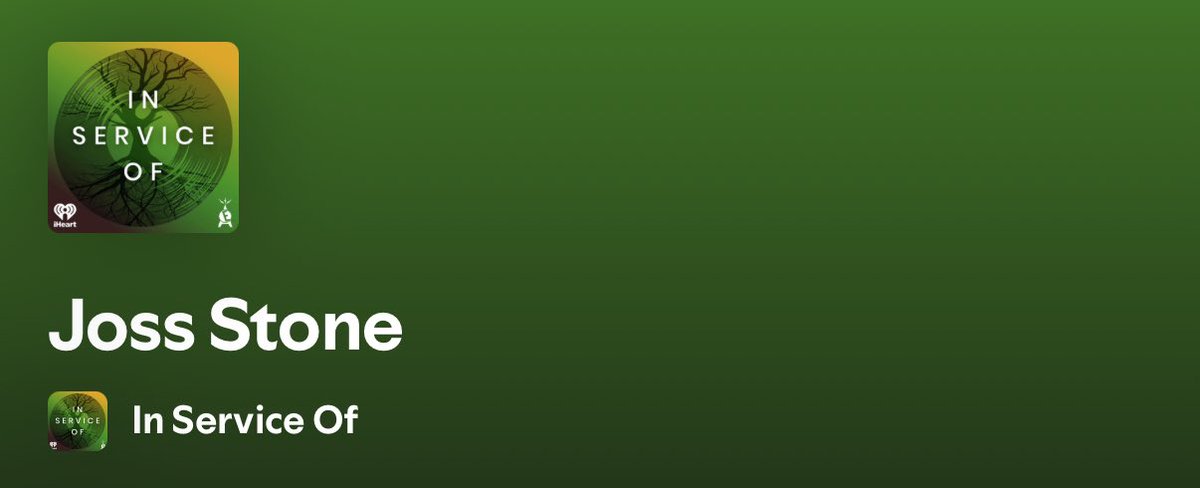 If you could own a #bit of any song in the world, what song would you choose?
 
<a href="/JossStone/">Joss Stone</a> discusses w In Service Of | Podcast on <a href="/Spotify/">Spotify</a> 
open.spotify.com/episode/4J0C7P…