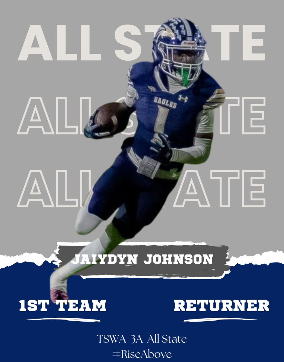 Congratulations on earning a spot on the TSWA All-State 1st team! This is a very difficult team to make.

<a href="/aydenhamilton12/">ayden scott hamilton</a>  - 1st Team Defensive Line
<a href="/JohnsonJaiydyn/">Jaiydyn Johnson</a>  - 1st Team Returner

#RiseAbove