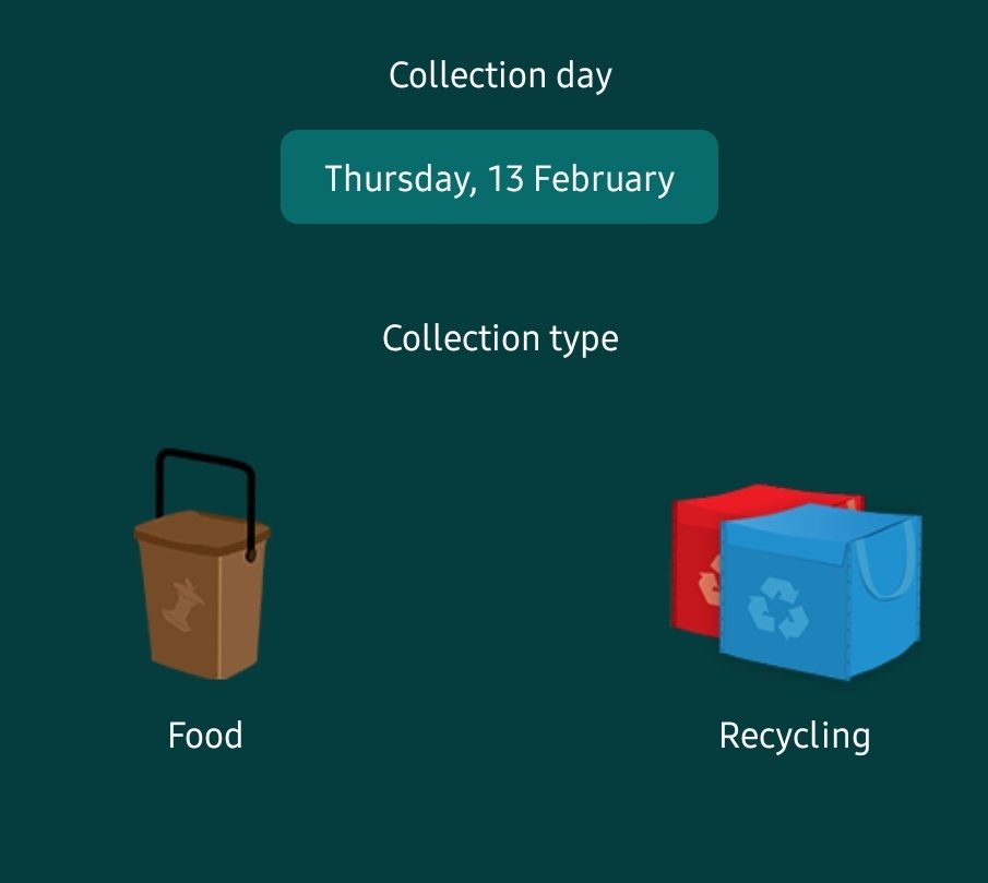 It's bin day tomorrow in Splott.

Please put out your food bin with your red &amp; blue recycling bags and take them back in as soon as possible.
