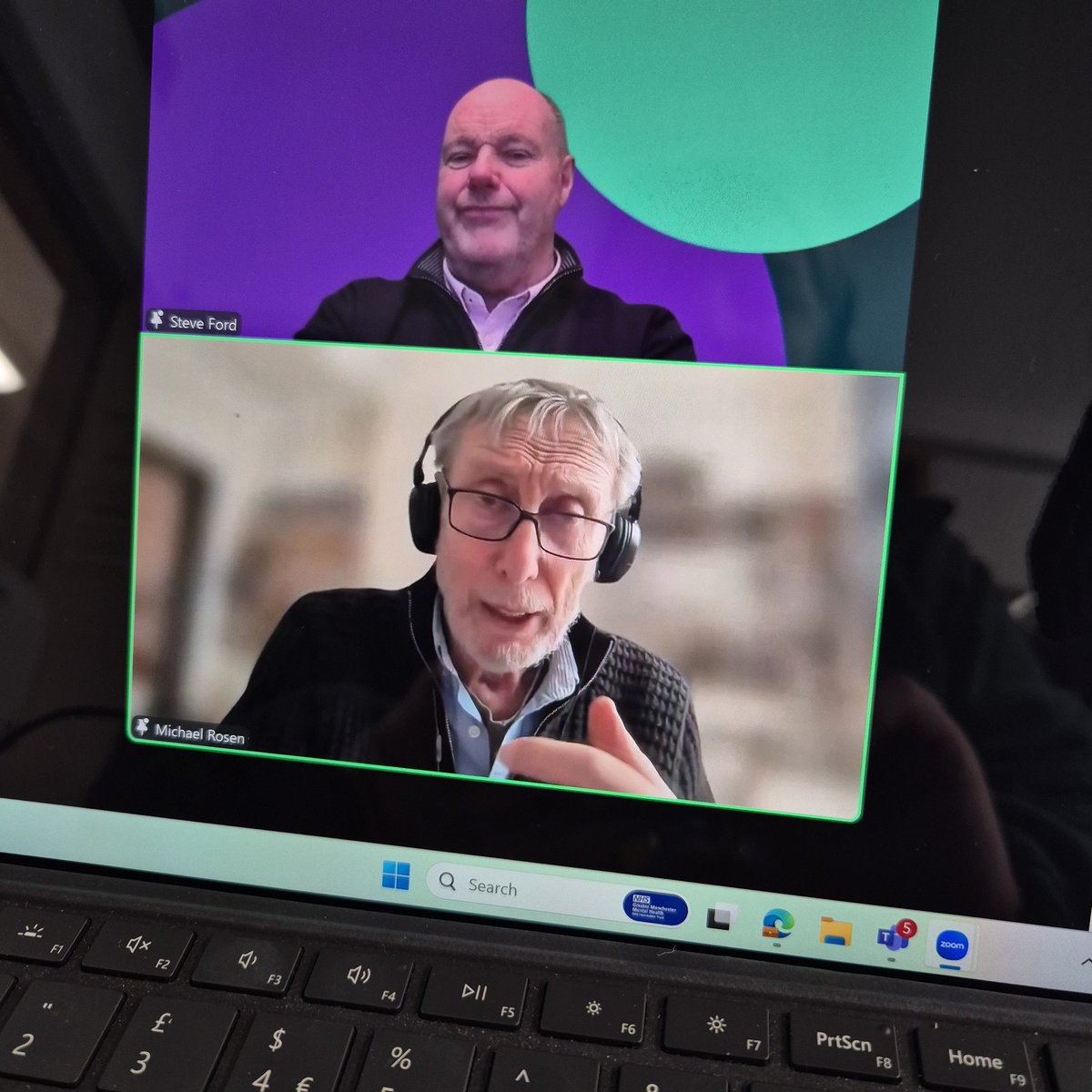 Suzanne Taylor (@suzanneotcamhs) on Twitter photo Great session today:<a href="/theRCOT/">Royal College of Occupational Therapists</a> Profile-raising Cafรฉ: storytelling special with Michael Rosen <a href="/MichaelRosenYes/">Michael Rosen ๐๐๐๐ NICE ็ท็ท</a> <a href="/GMMH_NHS/">Greater Manchester Mental Health</a> #occupationaltherapy #storytelling #camhs Great session today:<a href="/theRCOT/">Royal College of Occupational Therapists</a> Profile-raising Cafรฉ: storytelling special with Michael Rosen <a href="/MichaelRosenYes/">Michael Rosen ๐๐๐๐ NICE ็ท็ท</a> <a href="/GMMH_NHS/">Greater Manchester Mental Health</a> #occupationaltherapy #storytelling #camhs