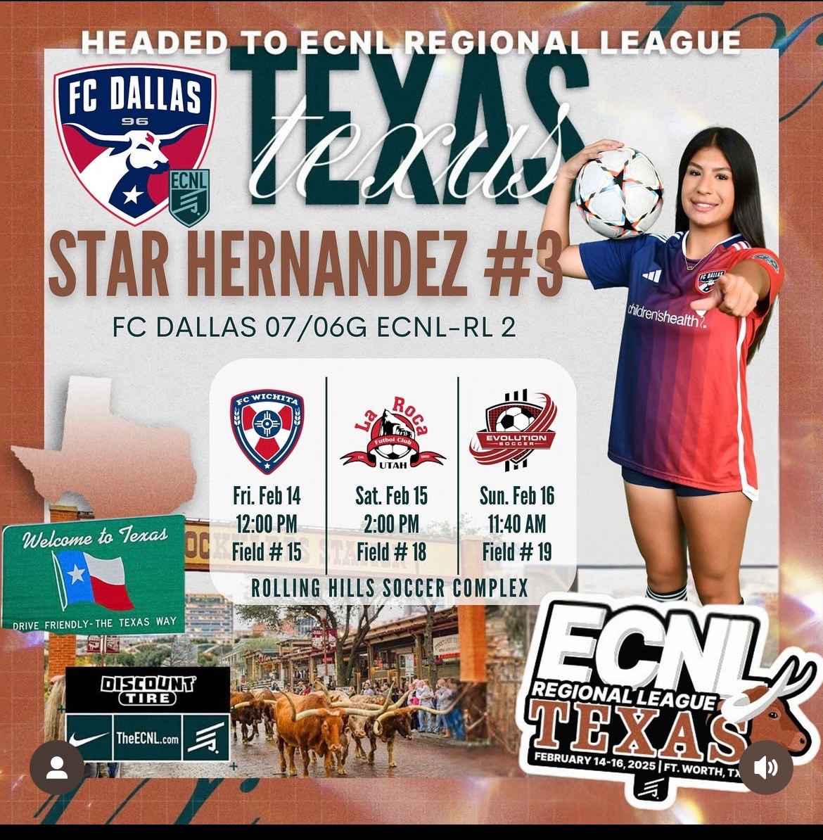 So excited to be playing close to home this weekend, back at it with the @FCDallas07ECRL2 Family! Coaches don’t forget to stop by and see what me and my talented team can put on the field! <a href="/ImYouthSoccer/">ECNL/GA/Recruiting/College Soccer</a> <a href="/FCDGirlsECNL/">FC Dallas Girls ECNL</a>