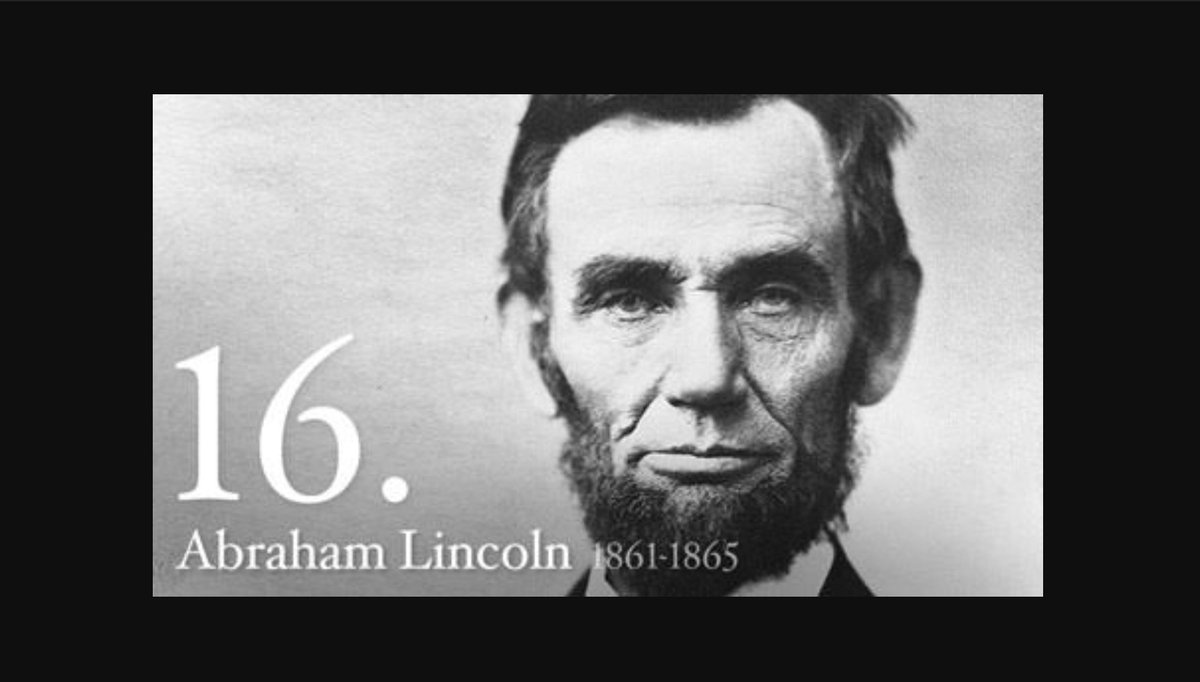 Happy Birthday!
 Abraham Lincoln 
You were one of the best!