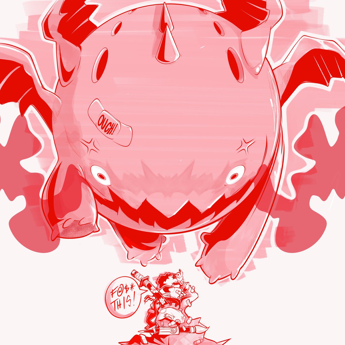RAREwashere's tweet photo. Lite lil warmup sketch work updated from OG #InkFever prompt back in October https://t.co/stPmZC2r4N