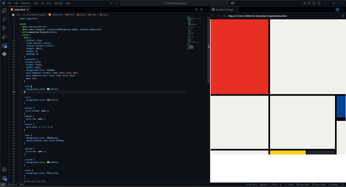 i_nidhinupur's tweet photo. Hey Treasures!👋
#Day14 of my #100DaysOfWebDev journey!🌟
Today, I created a mini project related to the #CSS_Grid, which is a @MondrianPainting. Along with that, I took an interesting overview of #Bootstrap and implemented it a little.
See you soon!🚀🤟
#100DaysOfCode https://t.co/C3uit3re7P