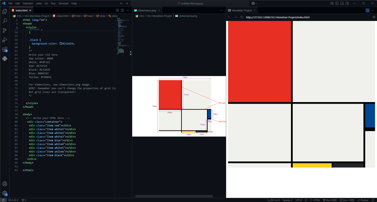 i_nidhinupur's tweet photo. Hey Treasures!👋
#Day14 of my #100DaysOfWebDev journey!🌟
Today, I created a mini project related to the #CSS_Grid, which is a @MondrianPainting. Along with that, I took an interesting overview of #Bootstrap and implemented it a little.
See you soon!🚀🤟
#100DaysOfCode https://t.co/C3uit3re7P